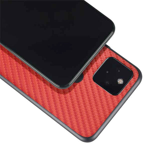 Red Carbon Fiber Specialty Material Google Pixel 4a 5G Skin